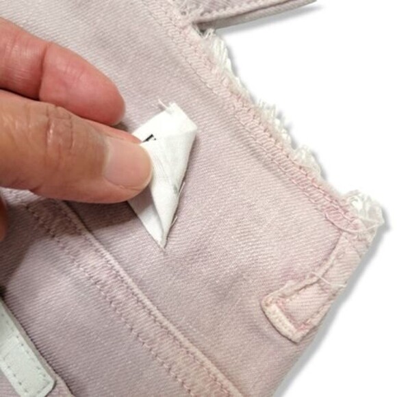 HUDSON LINEN BLEND Pants Women's Size 25 COLLECTION Raw WAISTBAND FLARE LEG - Picture 12 of 13